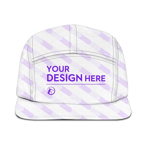 5 Panel Hat with All Over Print,5 Panel Hat