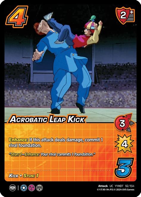 Acrobatic Leap Kick Yu Yu Hakusho Dark Tournament Universus