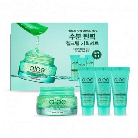 Holika Holika Aloe Soothing Essence 80 Moist Firming Gel Cream Set