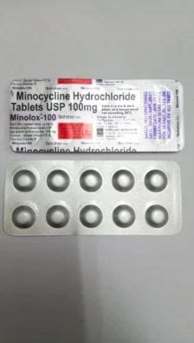 Minocycline 100 Mg Minolox Tab 1x10 Tab Prescription At ₹ 388box