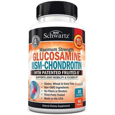 BioSchwartz Maximum Strength Glucosamine MSM Chondroitin 90 Caps