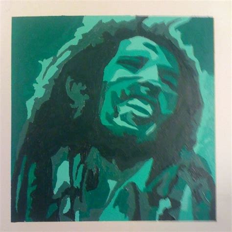 Bob Marley Portrait - Monochromatic Colors