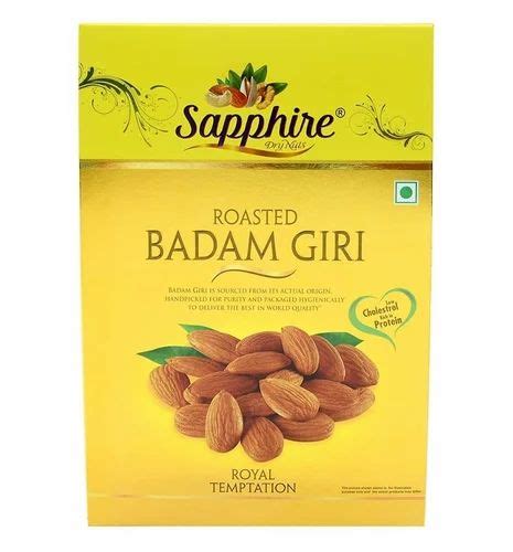 Nuts Dried Sapphire Roasted Badam Giri Packaging Size Gm