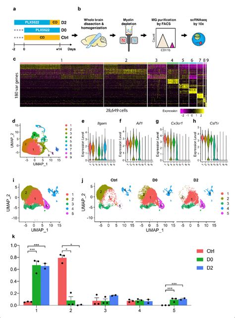 Single Cell RNA Seq Profiling Of Microglia Under CSF1R Inhibition And