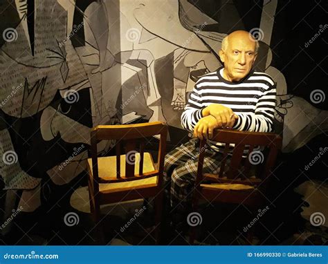 Wax Figure Of Pablo Picasso At Madame Tussauds Amsterdam Editorial