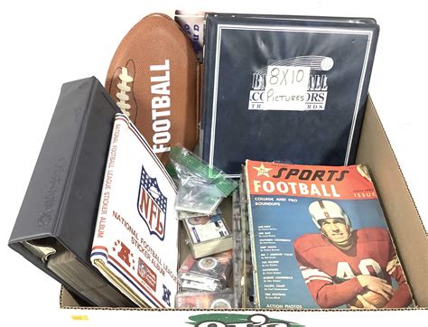 Lot - Vintage NFL Football Cards & Memorabilia