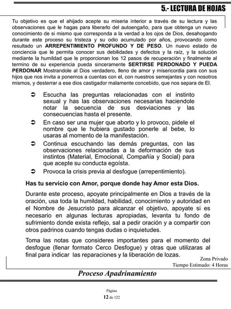 Guia De Apadrinamiento Y Manual Servicio Inventario Moral