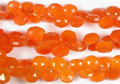 Carnelian Faceted Briolette Exotic India Art