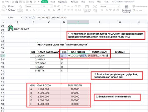 Rumus Excell Yang Digunakan Di Dunia Kerja Beserta Contohnya