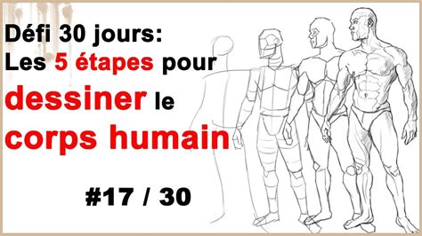 5 étape pour dessiner le corps humain Défi 30 jours 17 30 YouTube