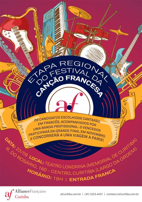 Festival Da Canção Francesa Etapa Regional Aliança Francesa Norte Pr