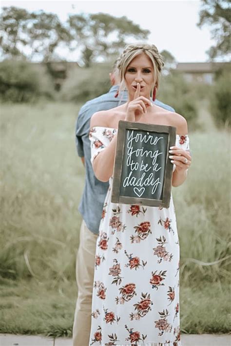 Woman Surprises Husband With Pregnancy Announcement Popsugar Moms