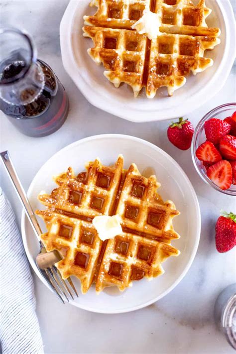 The BEST Belgian Waffles Recipe - Tastes Better From Scratch