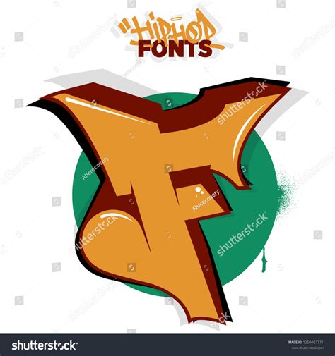 Graffiti Letter F Stock Vector (Royalty Free) 1259467771 | Shutterstock