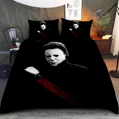 Personalized Michael Myers Bedding Set Design Duvet Cover Pillow