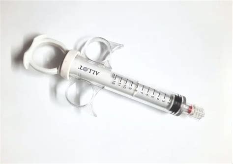 Abs Plastic Male Luer Lock Alt Coronary Control Syringe For Angioplasty