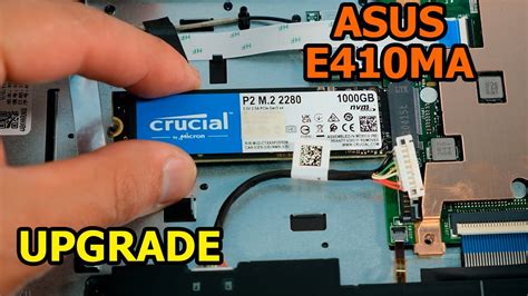 Upgrade LaptopAsus E410MA Cambiar Instalar SSD M 2 YouTube