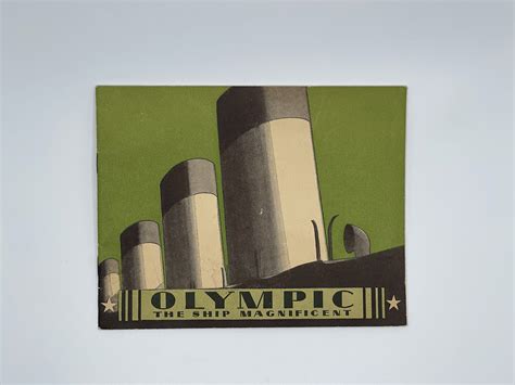 RMS Olympic brochure - Ship Magnificent 1920 - 1930 - Titanic Museum