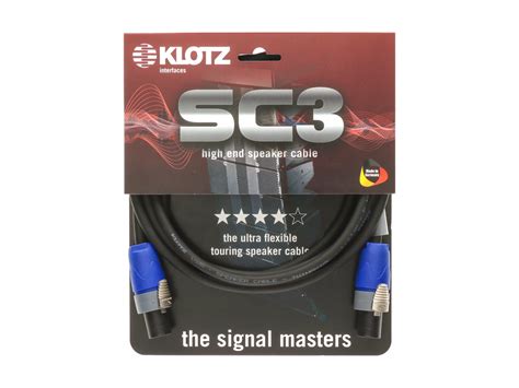 Audiopro Klotz Sc Sw M Speaker Cable X Mm With Neutrik