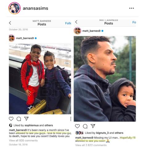 Matt Barnes & His Ex Anansa Sims Go To War On Instagram, Both Share Screenshots Amid Her ...