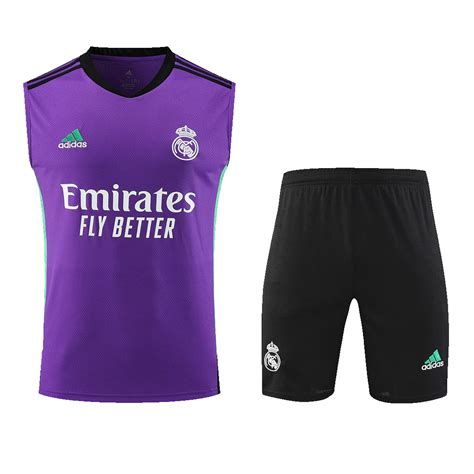 Real Madrid Sleeveless Training Jersey Kit 2022 23 Purple Goaljerseys