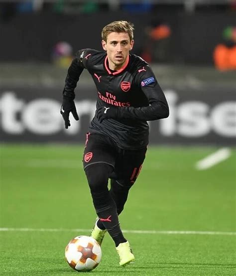 Nacho Monreal In Action Arsenals Europa League Triumph