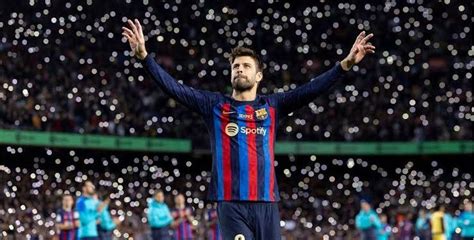 Barcelona On Top Of La Liga As Pique Bids Tearful Farewell At Camp Nou