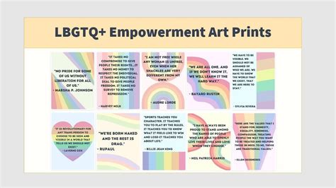 LGBTQ Empowerment Quotes Printable Posters 10 LGBTQ Posters - Etsy