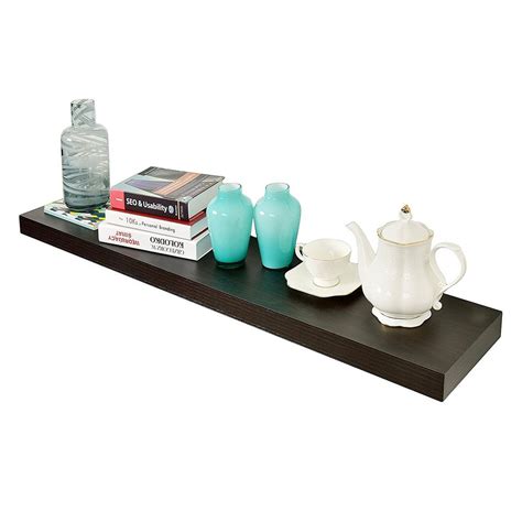 Welland Mission 60 In X 925 In X 2 In Espresso Floating Shelf Wsv118 600 Esp The Home Depot