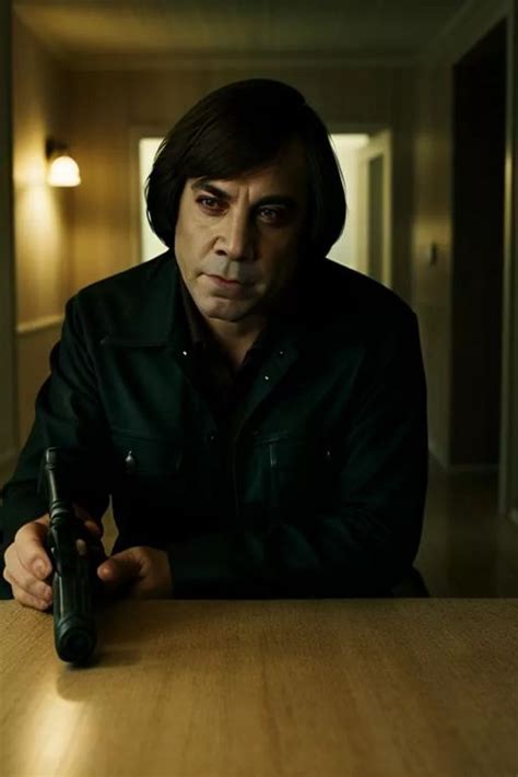 Anton Chigurh No Country For Old Men Javier Bardem Aieasypic