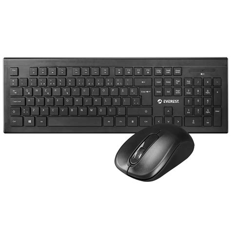 Everest Km Siyah Kablosuz Dpi Q Standart Klavye Mouse Set