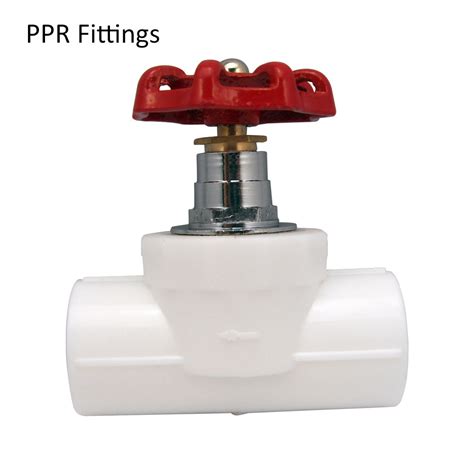 Factory Direct DN50 Manual PPR Shutoff Valve Brass Core Lift With