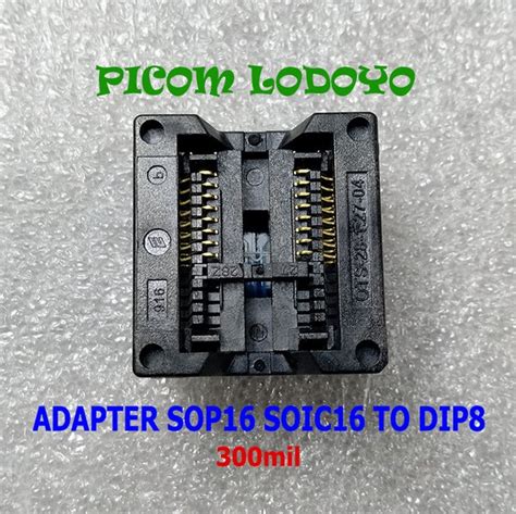 Jual SOCKET SOKET ADAPTER SOP16 SOIC16 TO DIP8 300mil FLASH BIOS MEMORI