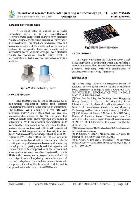 Irjet Iot Based Water Management System Using Arduino Pdf