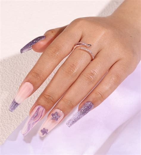 Long Glitter Nail Designs For Summer Morovan