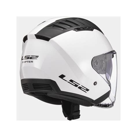 Ls Of Copter Solid Jet Helmet Motorcycle Scooter Gloss White