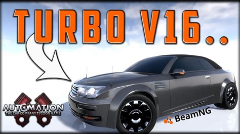 Building A V16 Convertible Automation Beamng Youtube