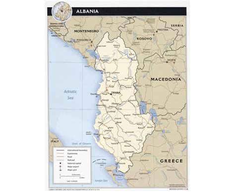 Карты Албании | Коллекция карт Албании | Европа | Maps of the World ...