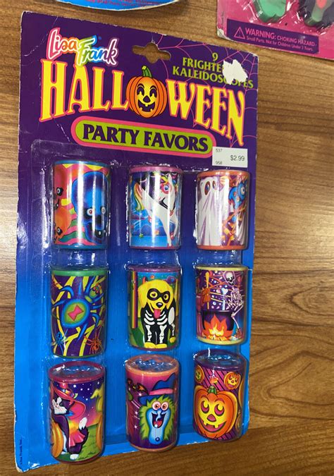 Vintage Lisa Frank Halloween Party Favors Whistles Erasers Kaleidoscopes Ebay