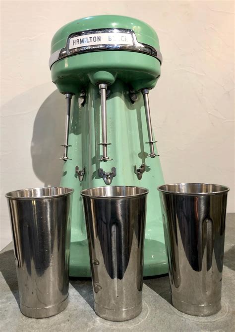 Hamilton Beach Milkshake Maker Vintage In Jadite Green At 1stdibs