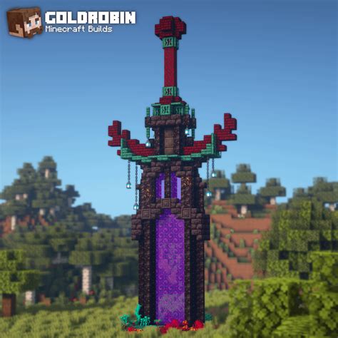 Here is my version of a Nether Sword Portal!! Thanks for the idea u ...