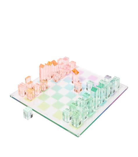 Sunnylife Lucite Chess And Checkers Set Harrods Uk