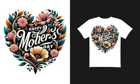 Premium Vector Happy Mothers Day Tshirt Design