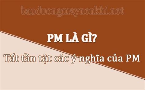 Pm Là Gì Tìm Hiểu ý Nghĩa Của Pm Trong Các Trường Hợp Khác Nhau Opendcm