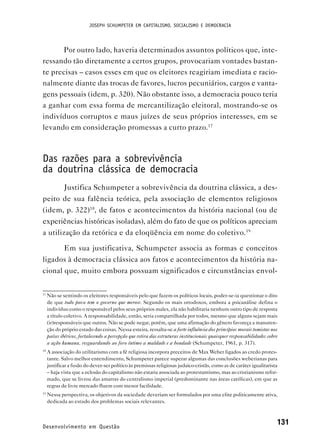 Resenha Sobre Capitalismo Socialismo E Democracia De Schumpeter PDF