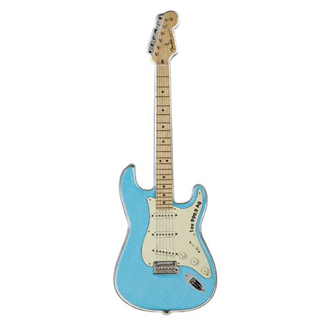 1 Ounce Fender® Stratocaster In Daphne Blue The Coin Hunter