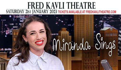 Miranda Sings Tickets 21st January