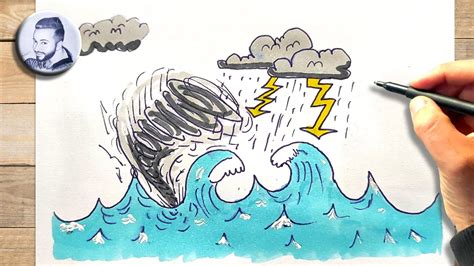 Comment dessiner la tempête en mer YouTube