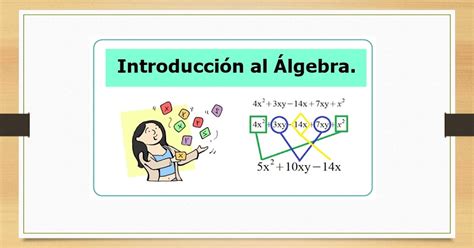 INTRODUCCIÓN AL ALGEBRA