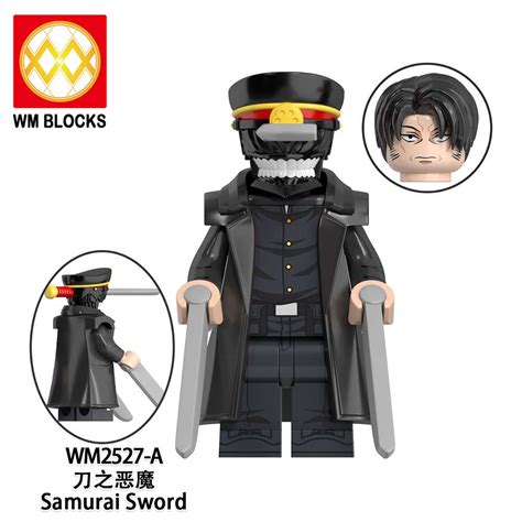 Anime Chainsaw Man Samurai Sword WM2527 A Minifigures Brixtoy